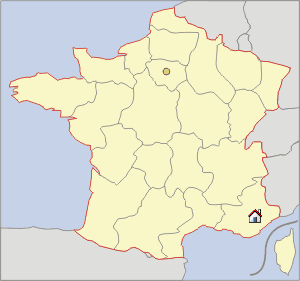 Lageskizze Provence/C�te d�Azur