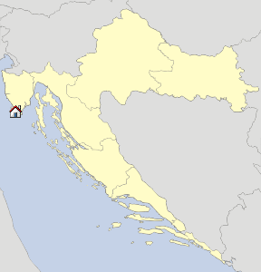 Lageskizze Istrien