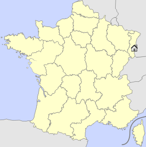 Lageskizze Elsass/Lothringen/ Vogesen