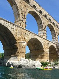 Paddeln und Baden - Pont du Gard