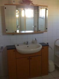 Blick in das Badezimmer