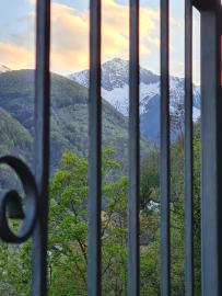 Blick vom Balkon auf Monte Zeda