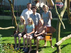 die Inhaberfamilie der Pension