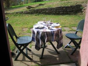 Gemütliches Essen auf der Südwest-Terrasse