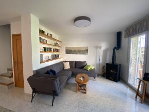 Wohnzimmer mit Kaminofen