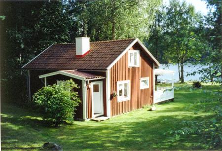 Ferienhaus direkt am 26 ha großen Angel- und Badesee Madesjösjön, Südschweden, Nybro