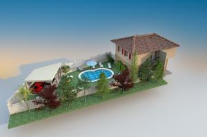 3D Ansicht dem Grundstueck