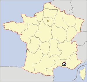 Lageskizze Provence/Côte d´Azur