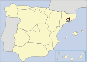 Lageskizze Costa Brava / Pyrenäen