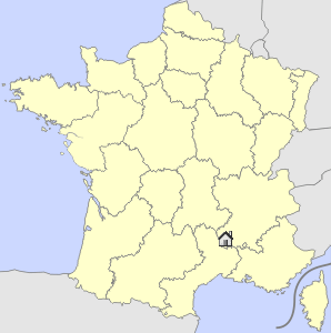 Lageskizze Rhone-Alpen