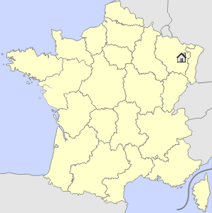 Lageskizze Elsass/Lothringen/ Vogesen