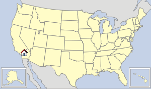 Lageskizze Kalifornien