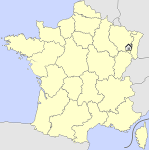 Lageskizze Elsass/Lothringen/ Vogesen