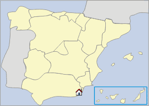 Lageskizze Andalusien - Costa del Sol,  de la Luz