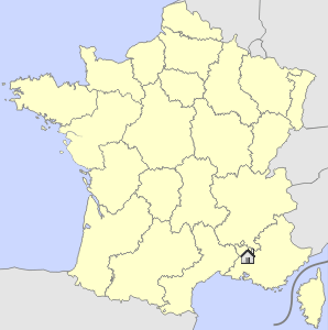 Lageskizze Provence/Côte d´Azur