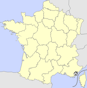 Lageskizze Provence/Côte d´Azur