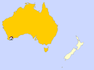 Lageskizze Western Australia