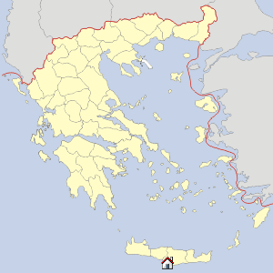 Lageskizze Kreta