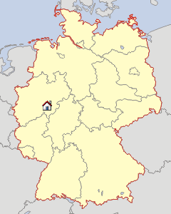Lageskizze Nordrhein-Westfalen